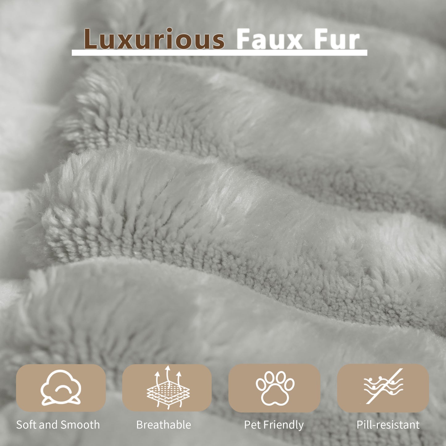 Oversized Chaise Lounge Chair – Fluffy Corduroy Cloud Sofa, Grey