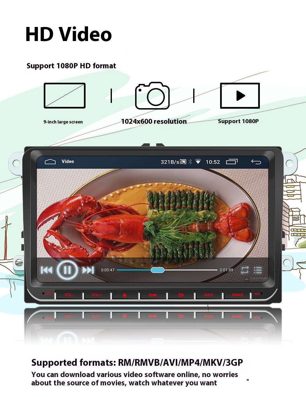 Android 9-inch Car Bluetooth GPS Navigation Integrated Host – the all-in-one upgrade your car needs!