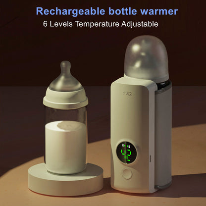 Portable Baby Bottle Warmer - Smart Temperature Control & Travel-Friendly Design