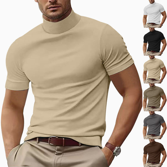 Men's Slim Fit Short Sleeve T-Shirt – Solid Color
