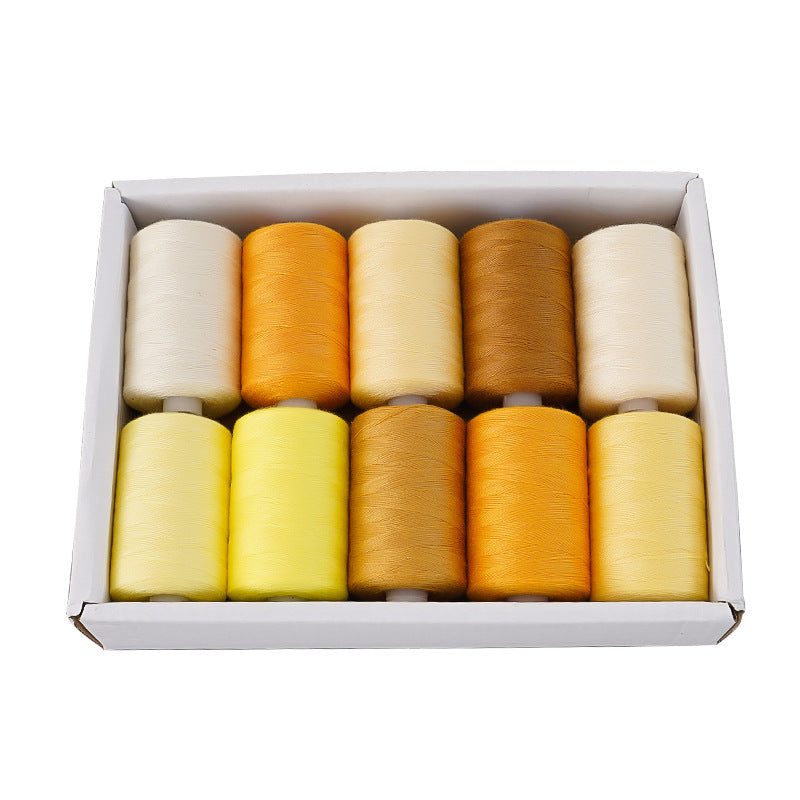 Polyester Sewing Thread Set – 10 Rolls, 1000 Yards Each