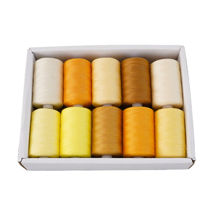 Polyester Sewing Thread Set – 10 Rolls, 1000 Yards Each
