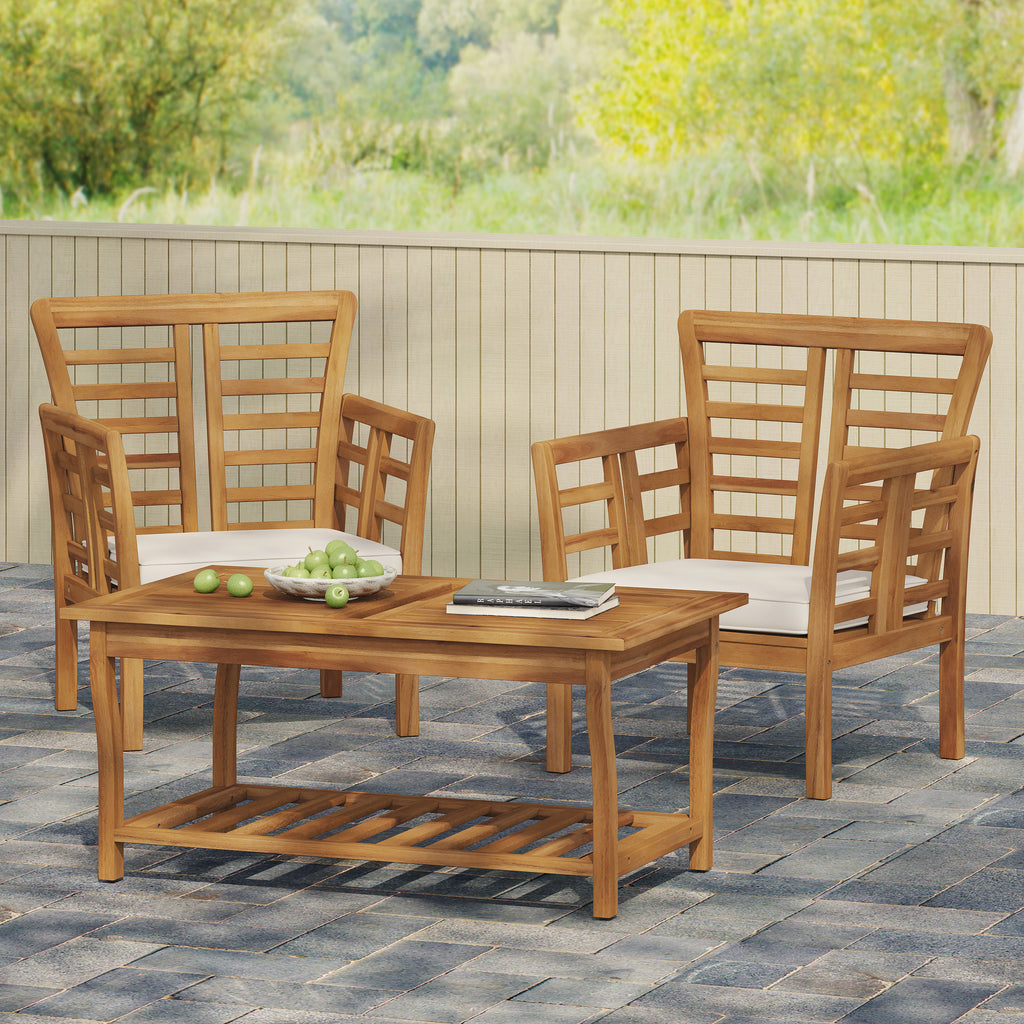 CAYDON 2 CLUB CHAIRS   TABLE