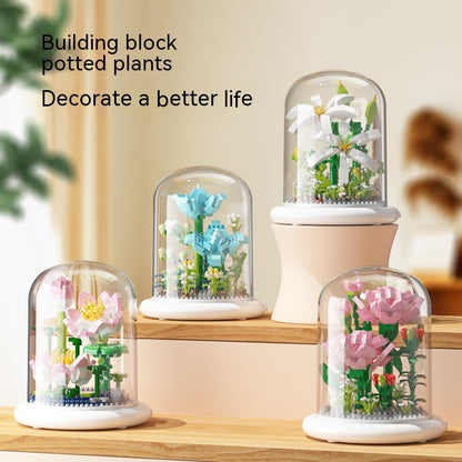 Eternal Rose Building Block Bouquet – Desk Décor Gift