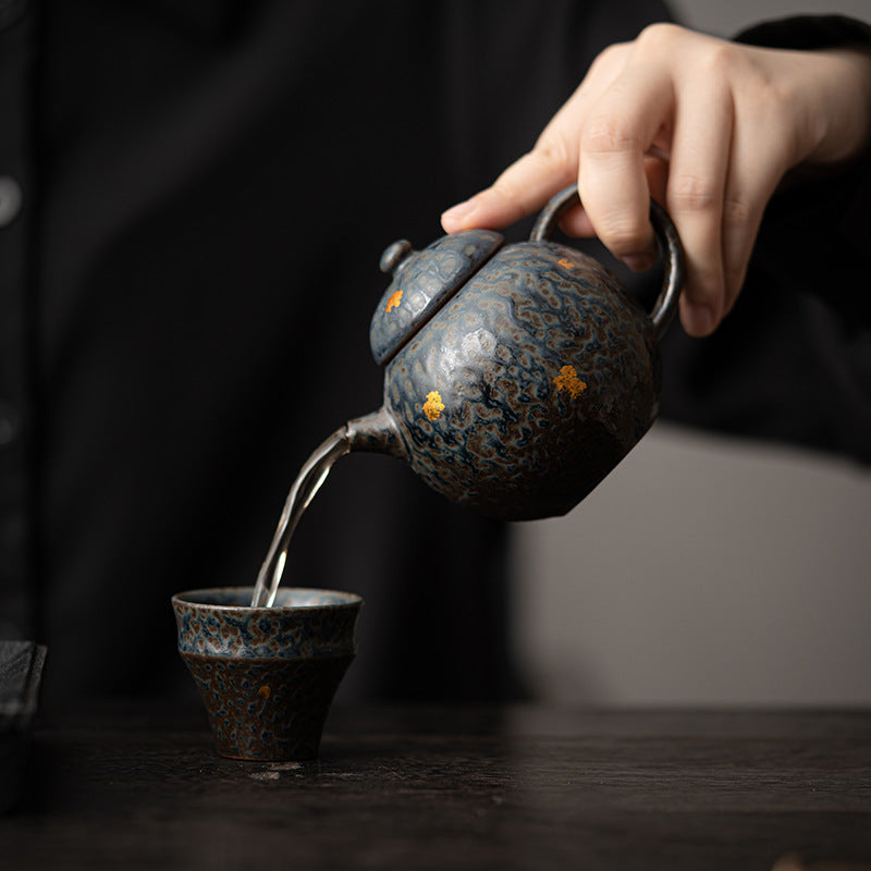 Traditional Stoneware Teapot for Loose Leaf Tea