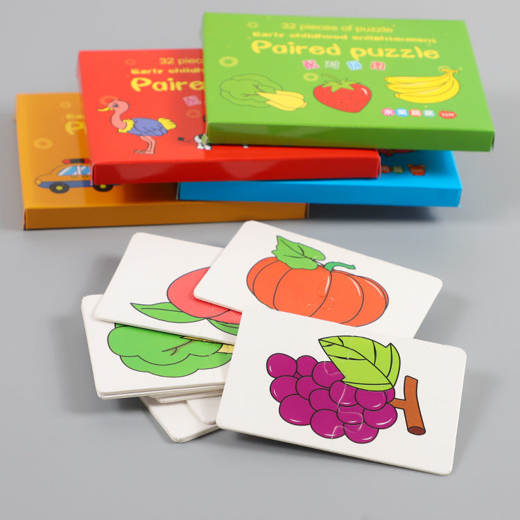 Cartoon Educational Matching Puzzle for Kids Ages 4–6