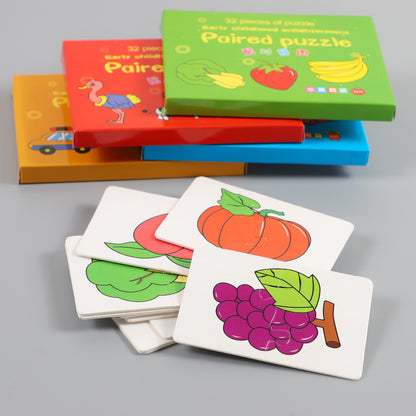 Cartoon Educational Matching Puzzle for Kids Ages 4–6