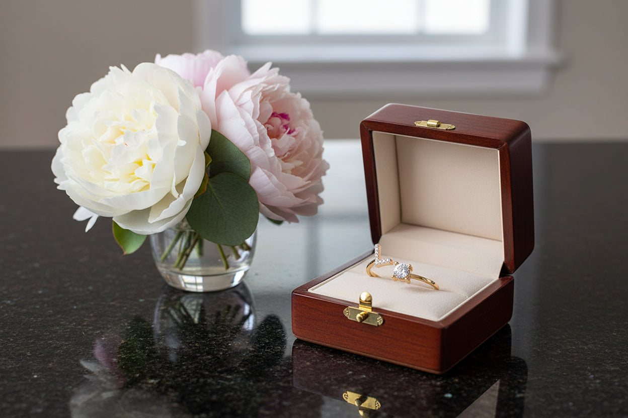 Personalized Initial Letter Ring | Adjustable Zircon Ring for Women