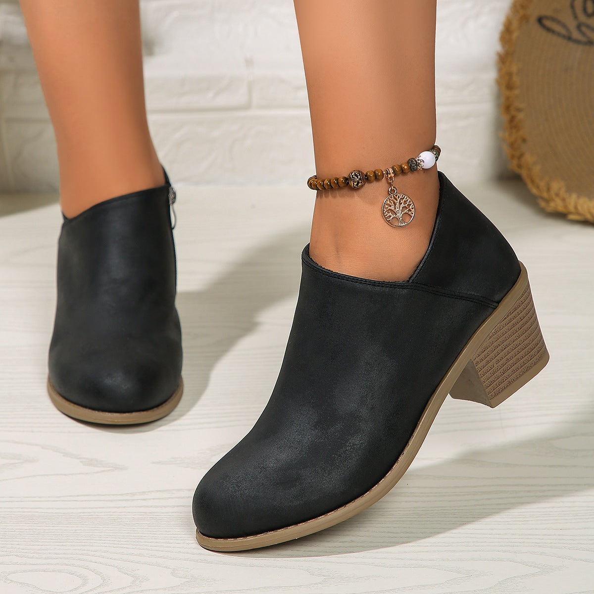 Side-Zip Ankle Boots – Women's Stylish Short Boots