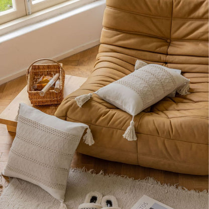 Jacquard Cushion Cover for Couch or Bed – Textured Woven Design