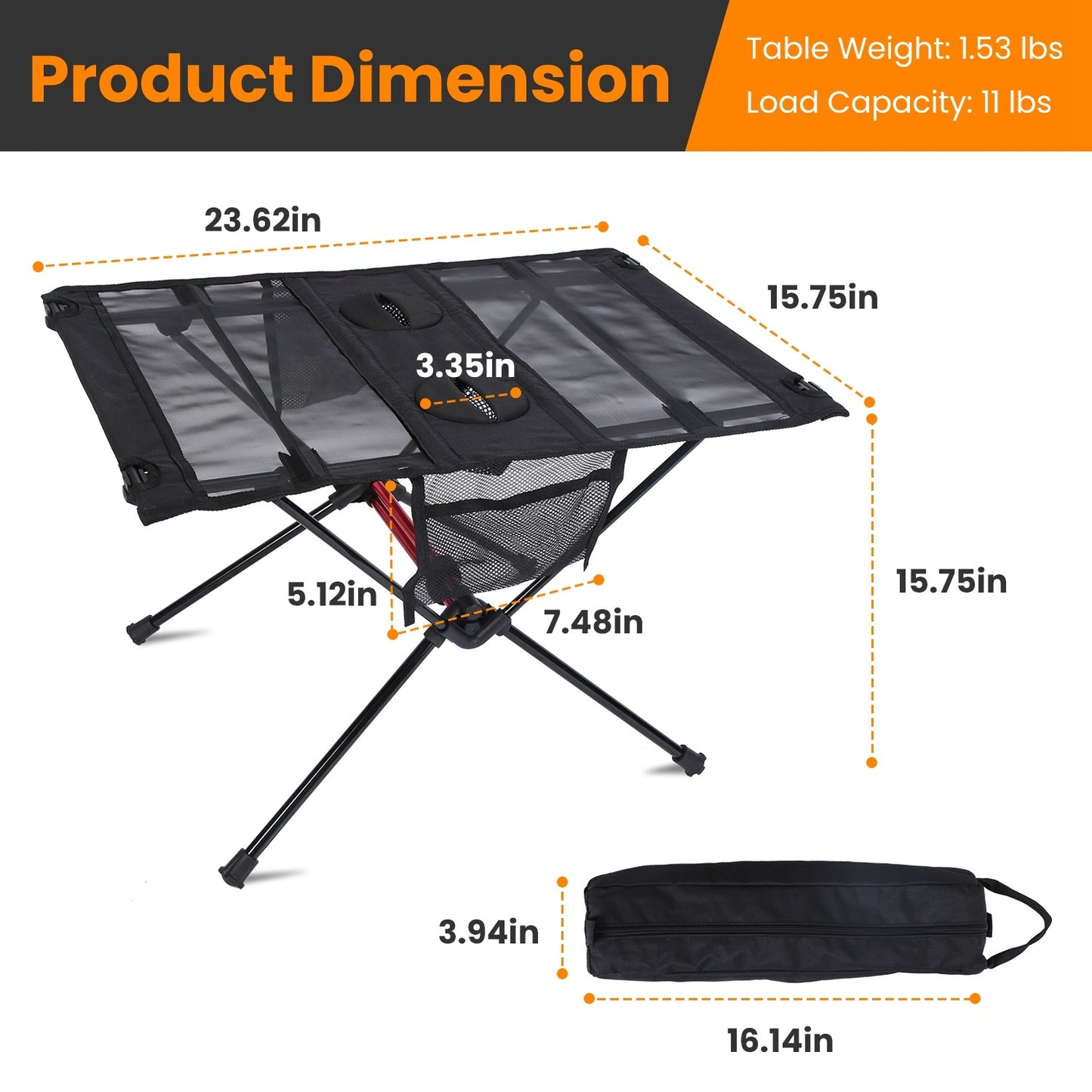 Portable Folding Camping Table – Lightweight Outdoor & Picnic Table