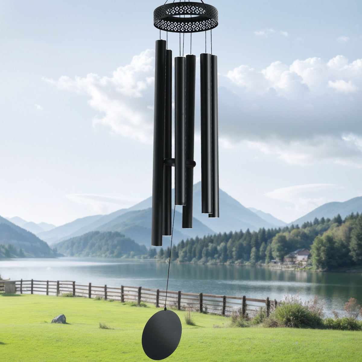 58-Inch Deep Tone Aluminum Wind Chimes for Outside