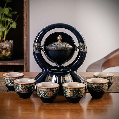 Office Creative Tea Maker Ceramic Semi-automatic Tea Maker Teapot Teacup