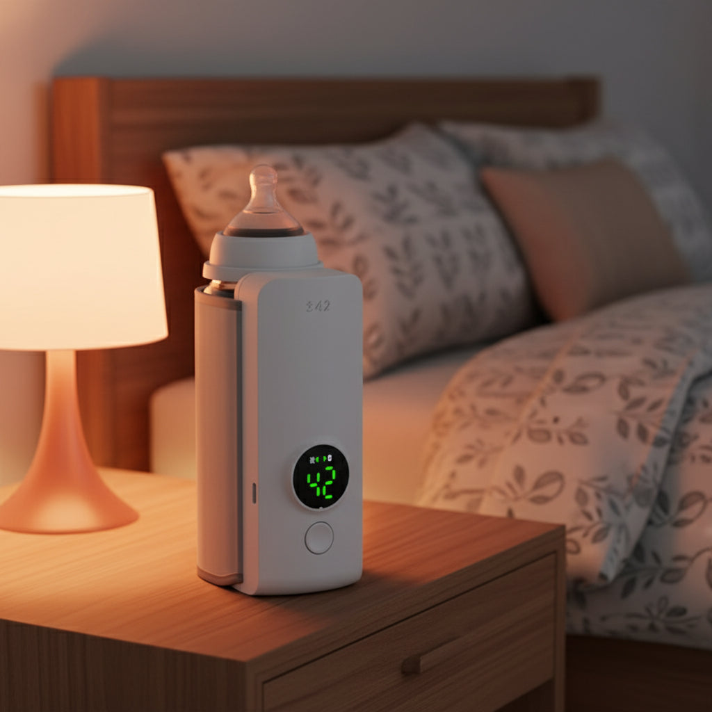 Portable Baby Bottle Warmer - Smart Temperature Control & Travel-Friendly Design
