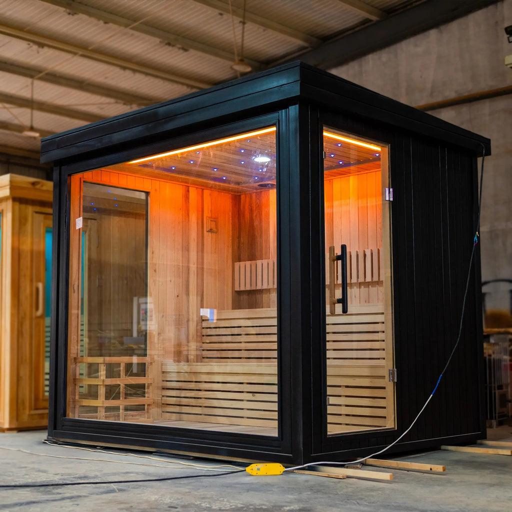 Outdoor Garden Sauna with Dry & Steam Function