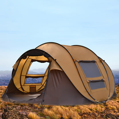 Sheila Merchandise outdoor automatic tent for 3-4 people quick setup in a grassy mountain area