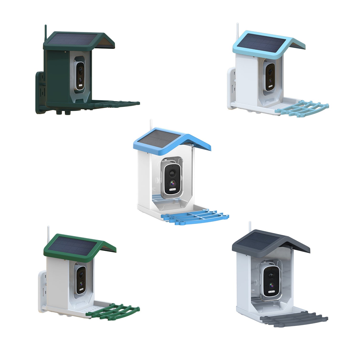 Smart Bird Feeder with Camera – 2K HD Solar Powered Birdhouse with AI Bird ID