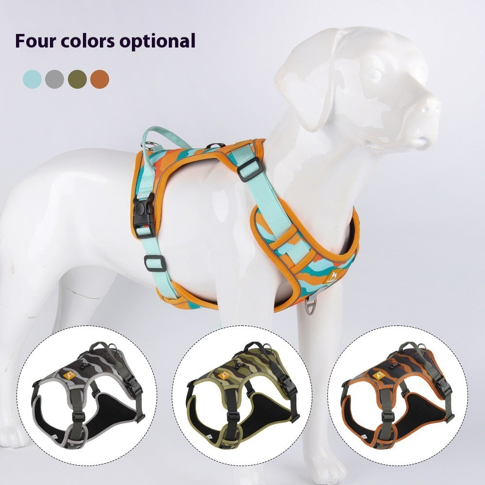 Reflective Dog Leash & Chest Harness Set – Durable Commuter Walking Set