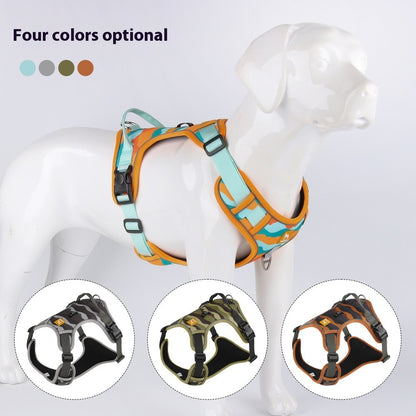 Reflective Dog Leash & Chest Harness Set – Durable Commuter Walking Set