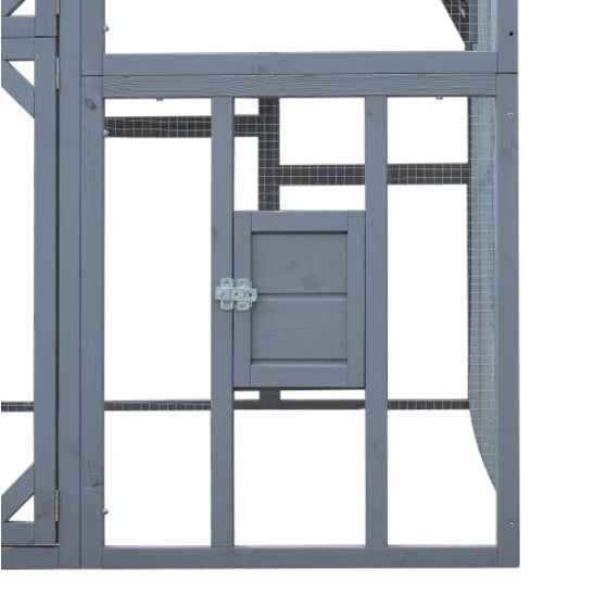 Large Walk-In Chicken Coop & Outdoor Poultry Run with Waterproof Cover