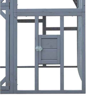 Large Walk-In Chicken Coop & Outdoor Poultry Run with Waterproof Cover