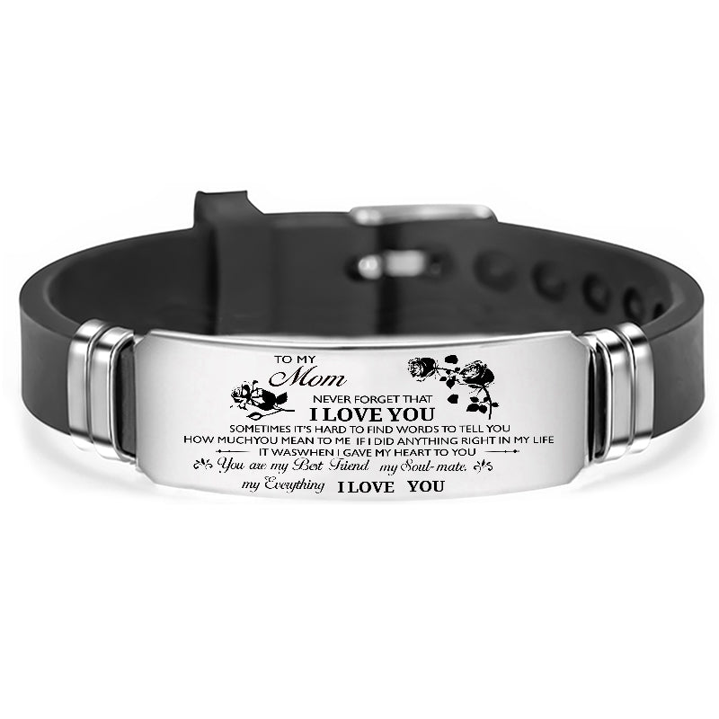 To My Son Daughter Mom Wife Girlfriend Bracelet Wristband