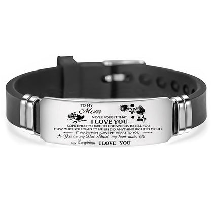 To My Son Daughter Mom Wife Girlfriend Bracelet Wristband