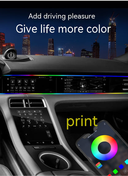 Car Atmosphere LED Light Bar - Hidden Interior Ambient Lighting