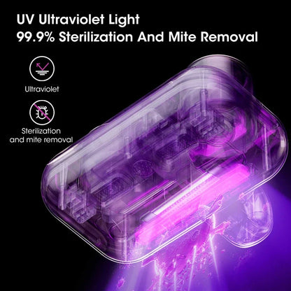 Vacuum Mite Remover Cordless Handheld Cleaner Powerful Suction