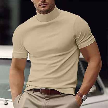 Men's Slim Fit Short Sleeve T-Shirt – Solid Color