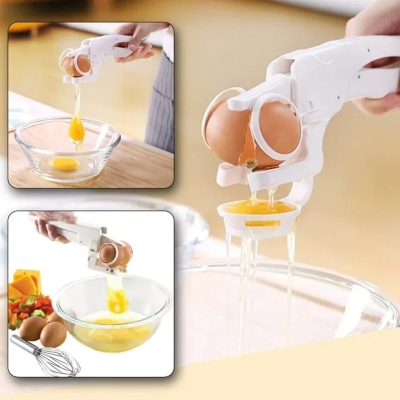 Sheila Merchandise easy egg cracking tool for effortlessly cracking eggs into a bowl
