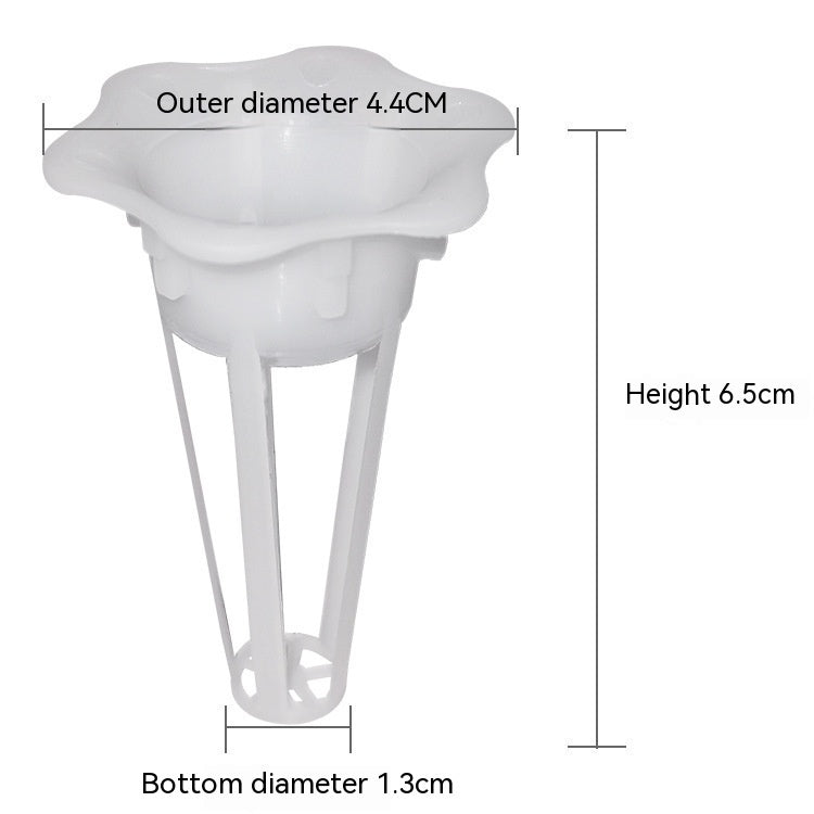 Sheila Merchandise white growing basket for easy hydroponic gardening with 4.4cm diameter and 6.5cm height