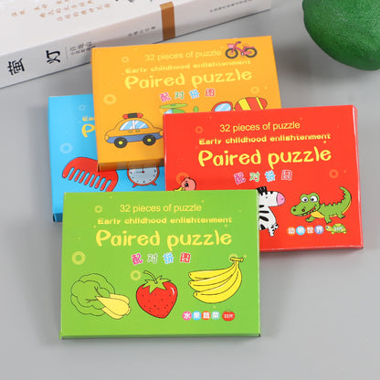 Cartoon Educational Matching Puzzle for Kids Ages 4–6