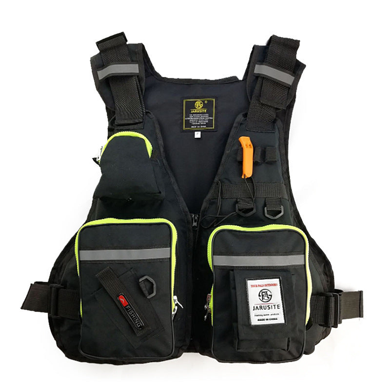 Multifunctional Fishing Life Vest – 16-Pocket Oxford Cloth Safety Jacket