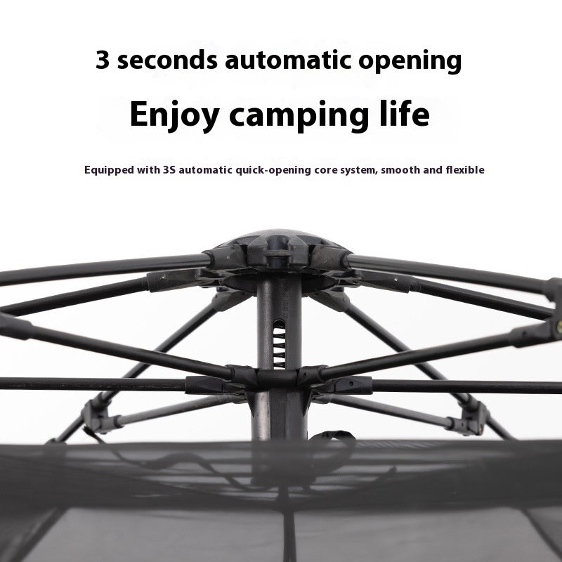 Hexagonal Pop-Up Camping Tent - Automatic Quick-Open Tent for 6-8 People