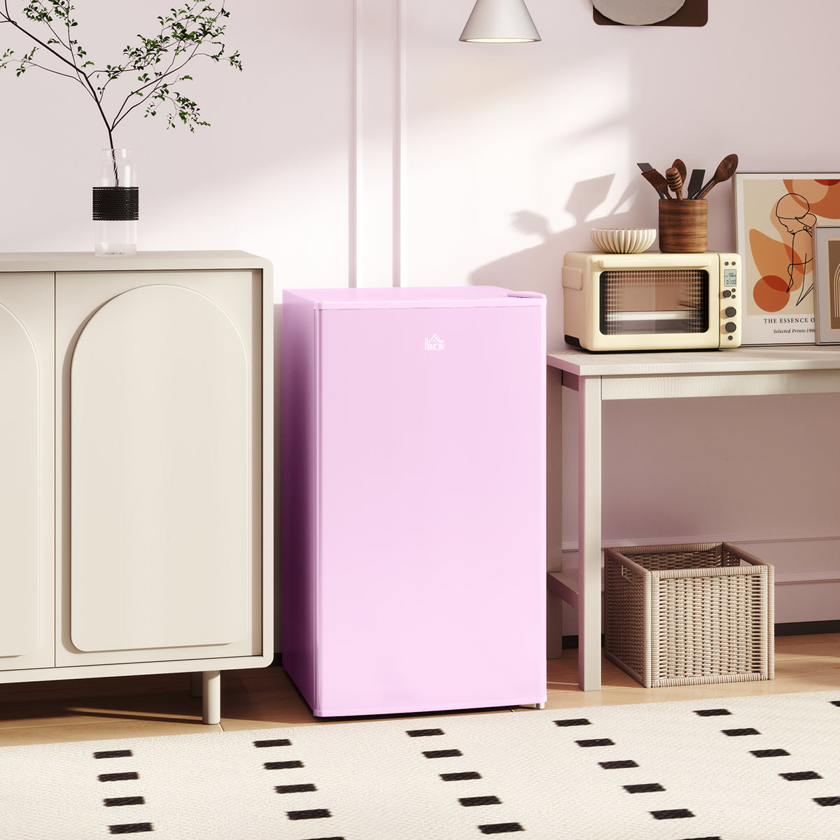 3.2 Cu.Ft Mini Fridge with Freezer - Compact Refrigerator - Pink