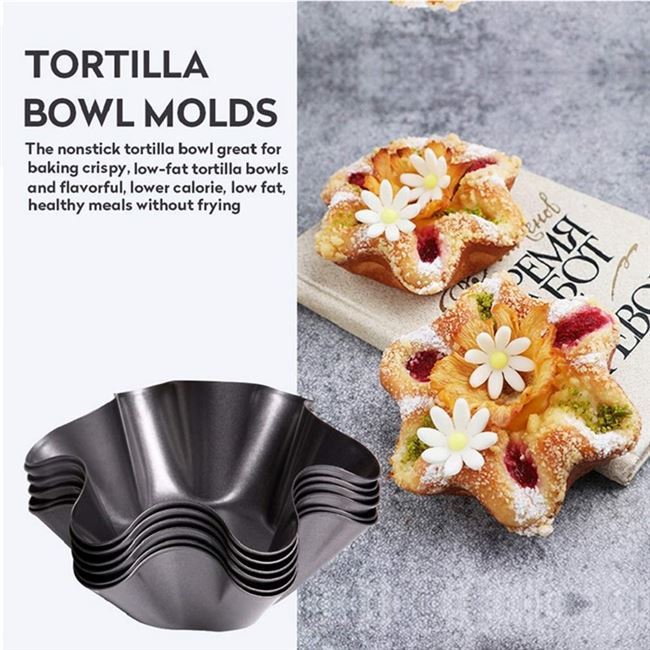 Healthy taco salad mold by Sheila Merchandise for creating crispy, low-fat tortilla bowls