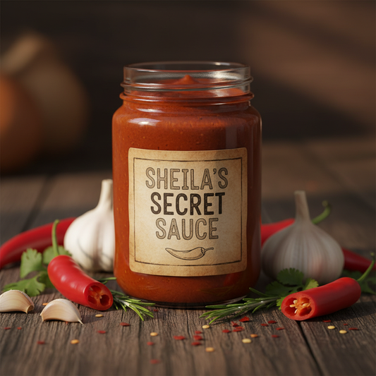 Sheila's Secret Sauce – Homemade Hot Sauce (Medium-Hot)