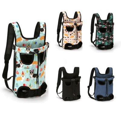 Sheila Merchandise colorful pet chest carrier bag with adjustable straps for carrying small pets