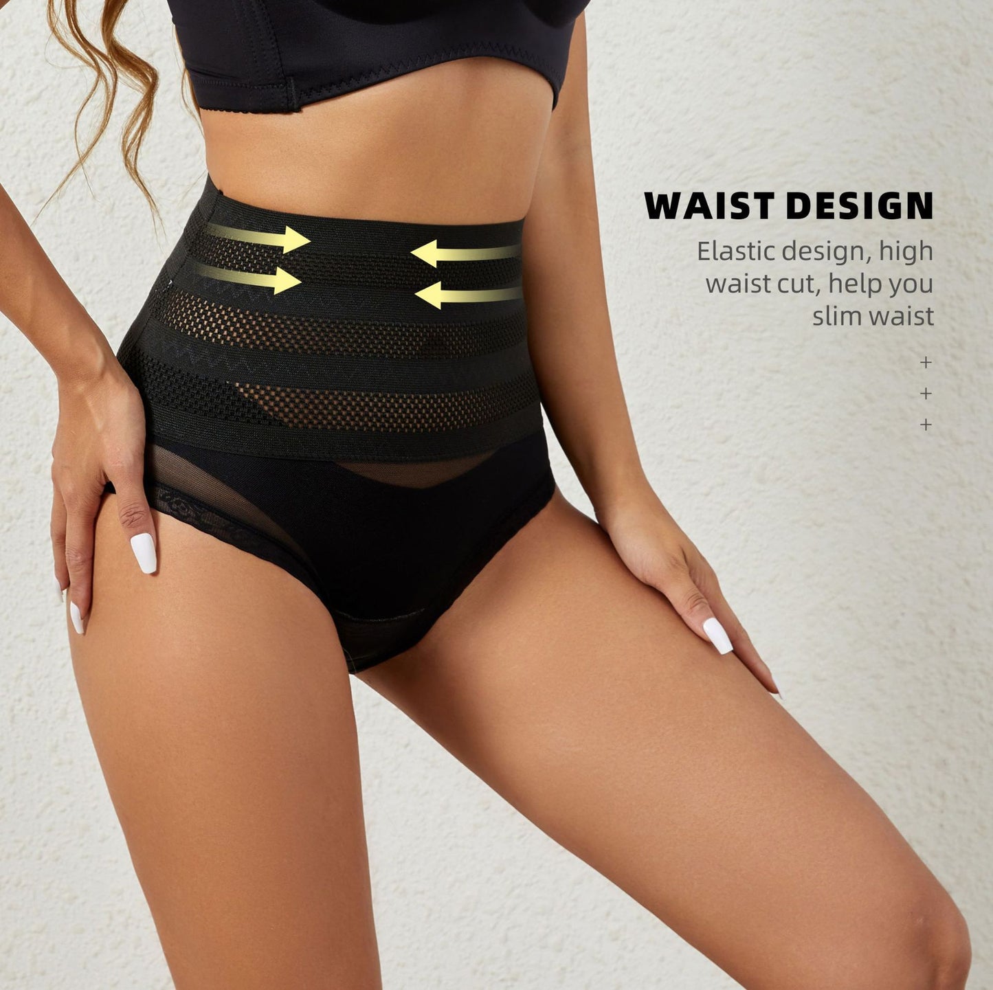 Sheila Merchandise seamless shaping underwear for daily wear with high waist elastic design for slimming