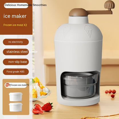 Sheila Merchandise summer snow cone machine manual ice crusher with stainless steel blade and non slip base